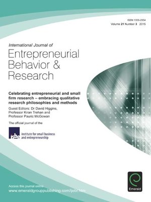 cover image of International Journal of Entrepreneurial Behavior & Research, Volume 21, Issue 3